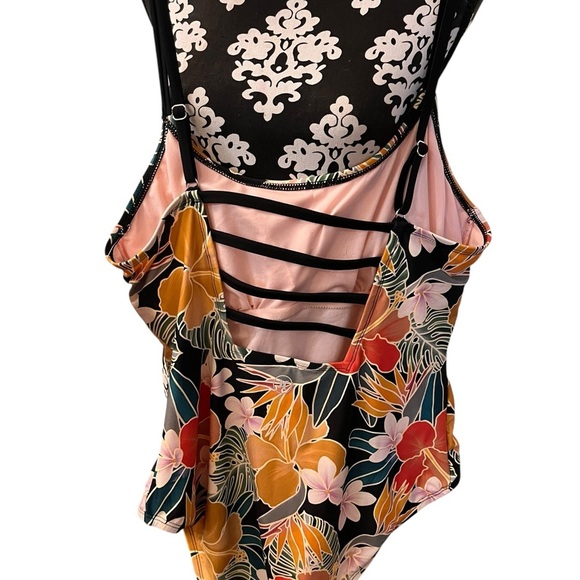 Hurley Black and Orange One Piece Swimwear - Picture 3 of 3